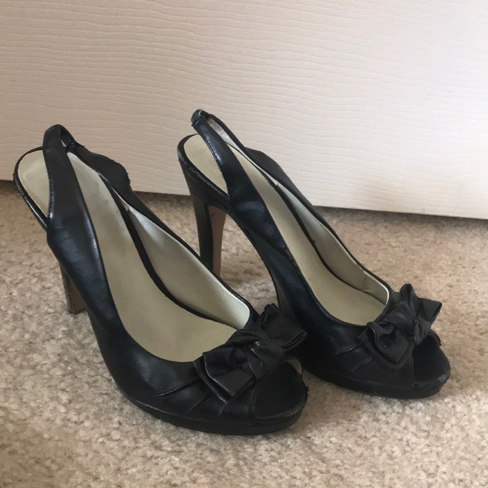 Bow Slingback Heels